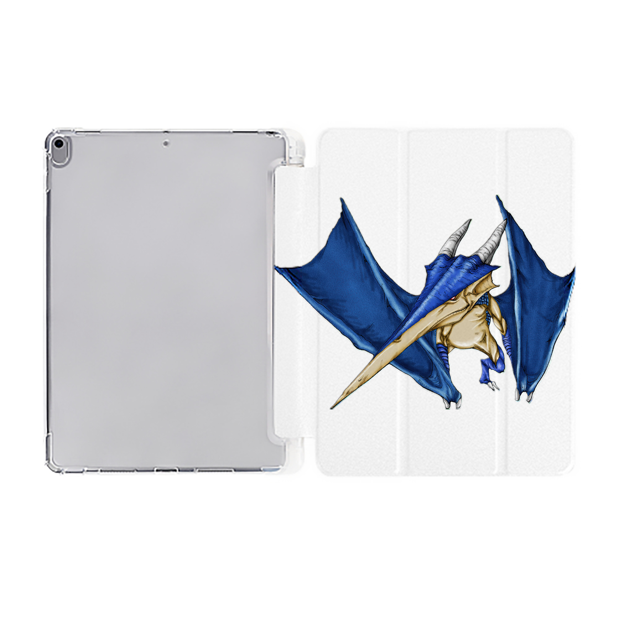 （画像用） 遊☆戯☆王 Yu-Gi-Oh! IPad ケース ペン収納付き 三つ折りスタンド PUレザー×シリコン 対応機種9.5/10.5/10.9インチ